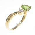 K18YG ペリドットリング