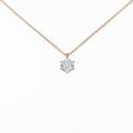 【リメイク】K18PG ダイヤモンドネックレス 0．320ct・F・SI2・VG