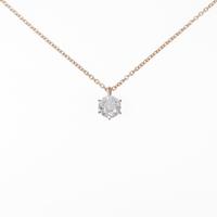 【リメイク】K18PG ダイヤモンドネックレス 0．320ct・F・SI2・VG