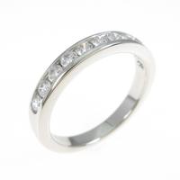 ティファニー ハーフサークル チャネルセッティング リング