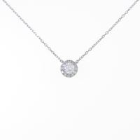 ヴァンドーム ミロワール ネックレス 0．183ct・D・VS2・EXT