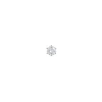 プラチナダイヤモンドピアス 0．393ct・H・SI1・VG 片耳