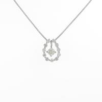 K18WG 2WAY ダイヤモンドネックレス