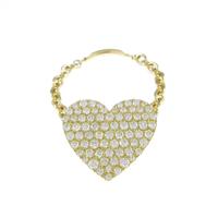 アーカー ハートパヴェ モアイアン リング