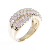 K18YG パヴェ ダイヤモンドリング