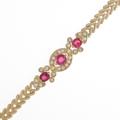 K18YG ルビーブレスレット