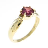 K18YG ガーネットリング
