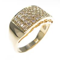 K18YG ダイヤモンドリング