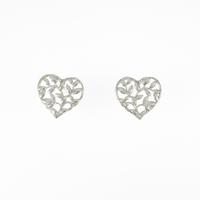 ティファニー オリーブリーフ ハート ピアス