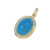 K18YG トルコイシペンダント