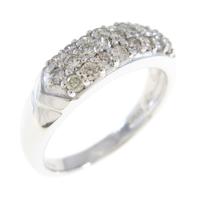 K18WG パヴェ ダイヤモンドリング