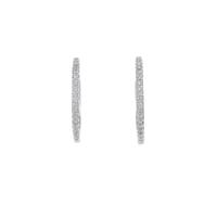 K18WG ダイヤモンドピアス