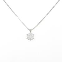 【新品】プラチナ ダイヤモンドネックレス 0．70ct・E・SI2・3EXT