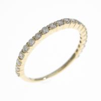 K18YG ハーフエタニティ ダイヤモンドリング
