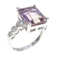 K18WG アメトリンリング