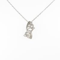 K18WG ダイヤモンドネックレス