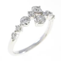 K18WG ダイヤモンドリング