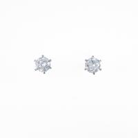 【リメイク】プラチナ／ST ダイヤモンドピアス 0．315ct・0．328ct・G・SI2・VG?GOOD