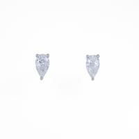 プラチナダイヤモンドピアス 0．318ct・0．357ct・F・VVS2・ペアシェイプ