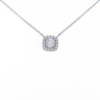 【リメイク】プラチナダイヤモンドネックレス 0．346ct・D・SI1・VG