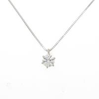 プラチナダイヤモンドネックレス 0．424ct・D・SI2・EXT H＆C
