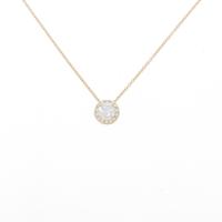 【リメイク】K18YG ダイヤモンドネックレス 0．379ct・E・VS1・VG