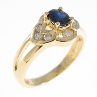 750YG サファイヤリング