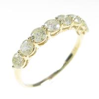 K18YG ハーフエタニティ ダイヤモンドリング