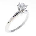 ティファニー クラシックソリティア リング 0．42ct・H・VVS1・EXT