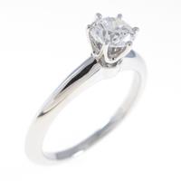 ティファニー クラシックソリティア リング 0．42ct・H・VVS1・EXT
