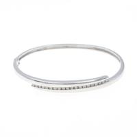 K18WG ダイヤモンドバングル