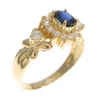 K18YG サファイヤリング