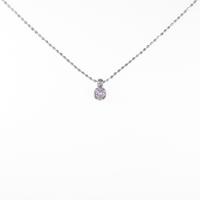 K18WG ダイヤモンドネックレス