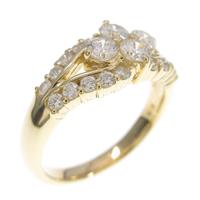 K18YG ダイヤモンドリング