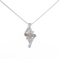 K18WG ダイヤモンドネックレス