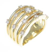 K18YG ダイヤモンドリング