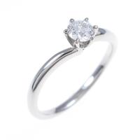 プラチナダイヤモンドリング 0．218ct・D・SI2・EXT H＆C