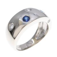 K18WG サファイヤリング