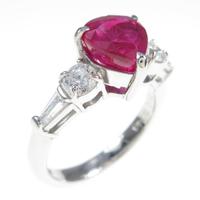 【PTJW-5aa】PT ハート ルビーリング5％引き