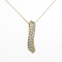 K18YG ダイヤモンドネックレス