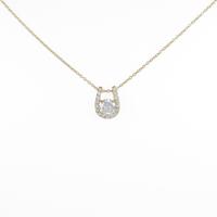 【リメイク】K18YG ダイヤモンドネックレス 0．360ct・G・SI2・GOOD