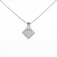 K18WG ダイヤモンドネックレス