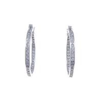 K18WG ダイヤモンドピアス