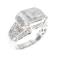 K18WG ダイヤモンドリング