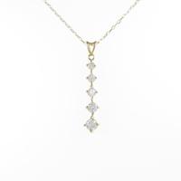 K18YG ダイヤモンドネックレス