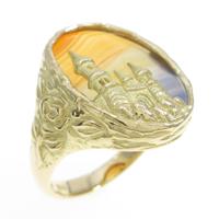 K18YG メノウ リング