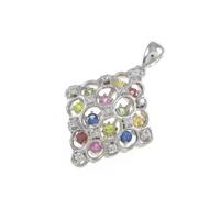 K18WG サファイヤペンダント