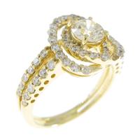 K18YG ダイヤモンドリング