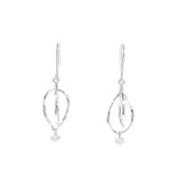 K18WG ダイヤモンドピアス