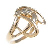 K18YG ダイヤモンドリング